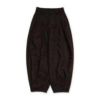 [Moromoro2] Wool Pleated Tapered Wide Pants