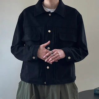 Pocket suede jacket