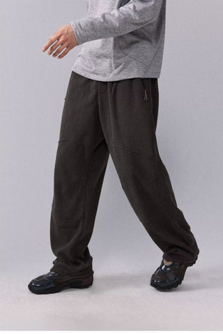 [Monterest] Fleece Wide Leg Drawstring Pants