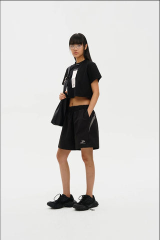 [MASONPRINCE] Receipt Tag Raw Edge Short Sleeve T-Shirt