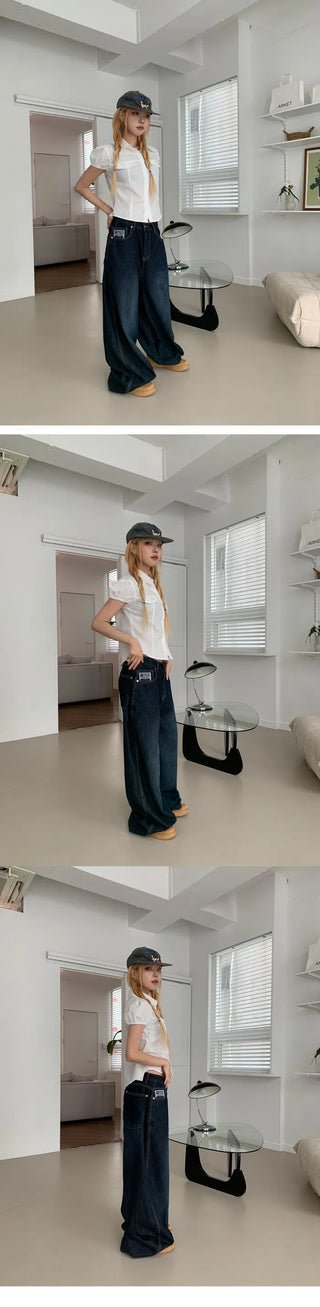 Patch Signature Summer Wide Denim PT