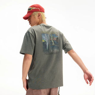 [Monterest] Washed Forest Print Relaxed Fit Tee