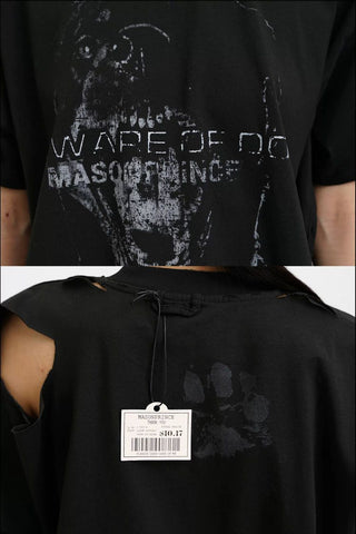 [MASONPRINCE] Coated Dog Print Boxy Tee