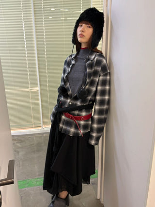 [NeverSeez] Woven Check Casual Shirt