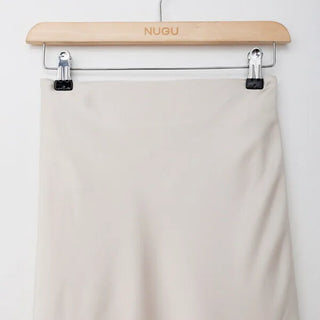 Satin long skirt