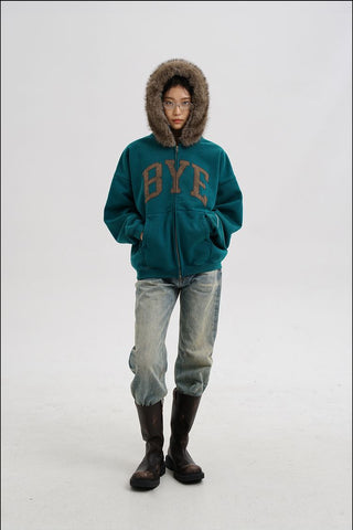 [MASONPRINCE] BYE Hooded Cardigan Set
