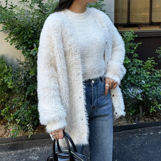 Fluffy Knit Ensemble