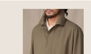 [CULTUM] Wool Blend Waterproof Mac Coat