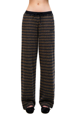 [Moromoro2] Tencel Linen Striped  Sweatshirt/Pants