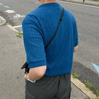 henry neck rib tee