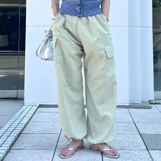 Side pocket nylon pants