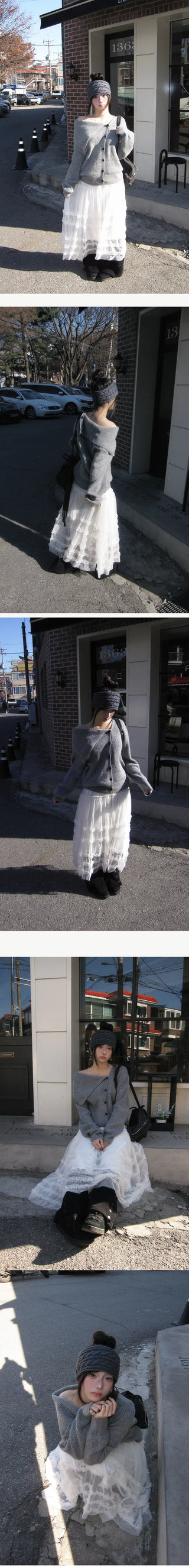 Mayo High Neck Uneven Turtleneck Two-Way Ribbed Knitwear - 3 Colors