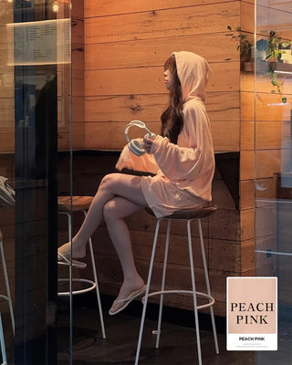 Soft towel hooded parka & training pants set