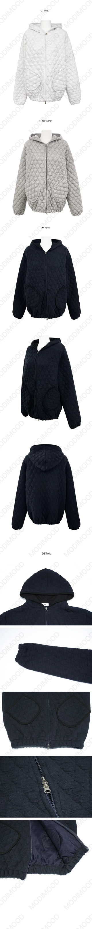 Diamond Mondu Hooded Zip-up - 3 colors