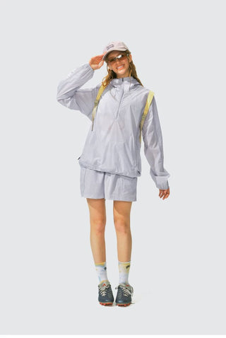 [Monterest] Packable Hooded Half-Zip Anorak