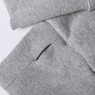 Half-neck warmer sweatshirt
