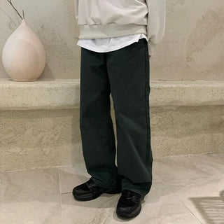 Washed cotton pants