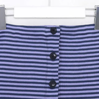 Button-up striped bustier