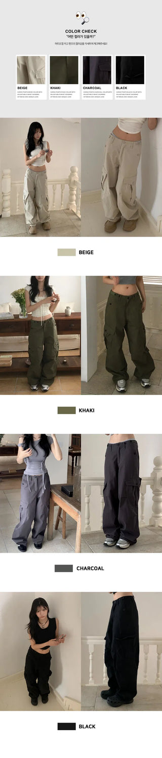 Model Praise/Fit Guaranteed Big Cargo Two-Buckle Long Pants - 4 Colors