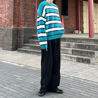 Boucle U-neck knit