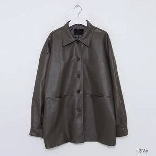 Classic faux leather jacket