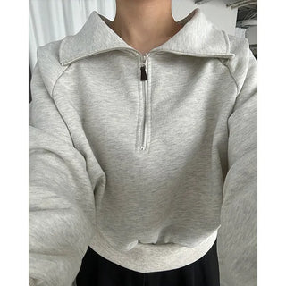 Half-zip sweatshirt
