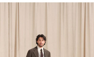 [CULTUM] Herringbone Brushed Flannel Suit Set
