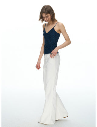 [NECY] Floral Lace Slim Camisole (2color)