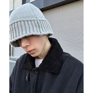 Knit bucket hat