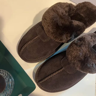 [High-Quality Leather] 0615 Soft Fur Slippers (1 color)