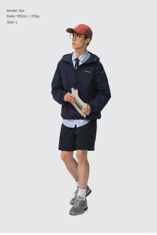 [Monterest] Packable Hooded Half-Zip Anorak