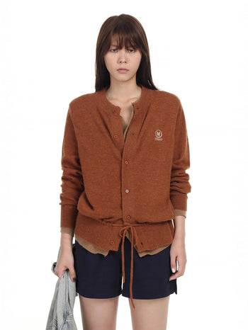 MASONPRINCE Fake Two-piece Cardigan