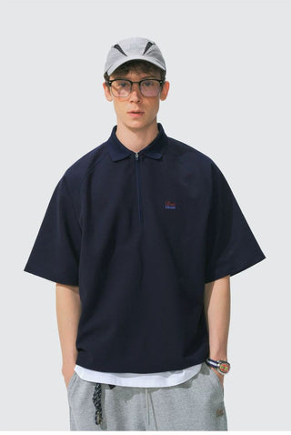 [Monterest] Quick-Dry Half-Zip Polo Shirt