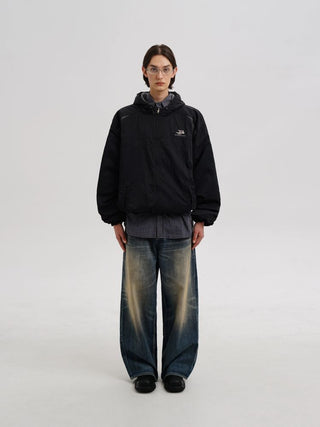 [MASONPRINCE] Reversible Hooded Coach Jacket
