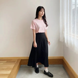 simple fit round tee