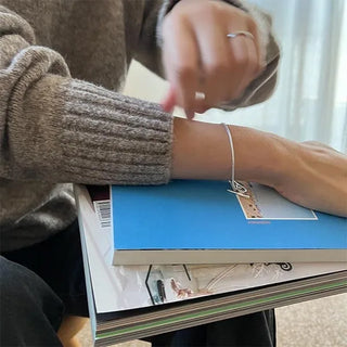 Silver ring bracelet
