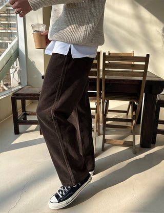 Aiden Corduroy Elastic Pants (7 colors)