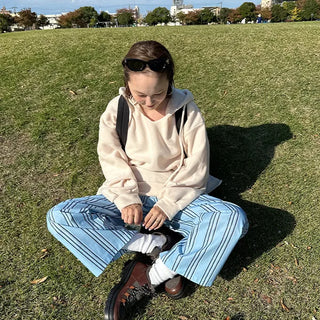 Marine stripe pants