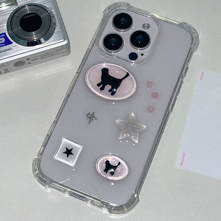 [made]twinkle heart magsafe card wallet
