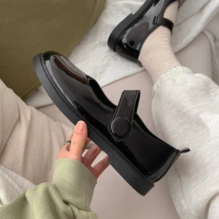 0422 Velcro Button Mary Jane Loafers (3 colors)