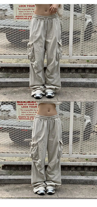 Pigment Rope Cargo Wide Pants - 2 colors