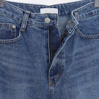 Loose wide denim pants