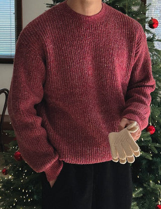 Christmas Heathered Hacci Knit (5 colors)