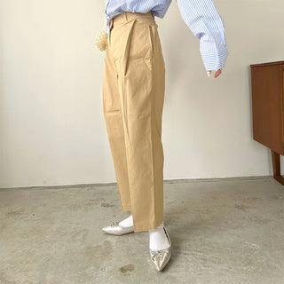 Pintuck Cotton Pants