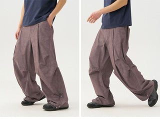 [Monterest] Washed Pleated Parachute Pants