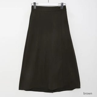 Wool A-line skirt
