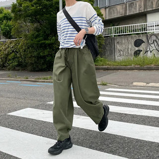 cotton balloon pants (khaki)