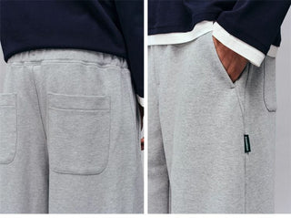 [Monterest] Relaxed Fit Drawstring Knit Sweatpants