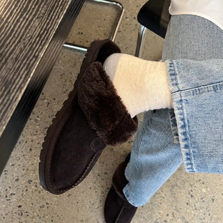 [High-Quality Leather] 0615 Soft Fur Slippers (1 color)