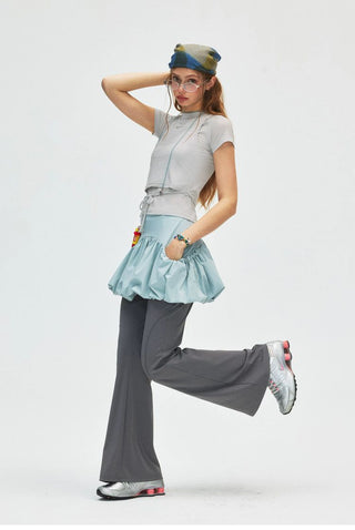 [Monterest] Slim Fit Tank & Tie-Front Tee Set